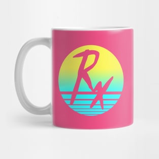 Retro Rx Sunset - Yellow to Aqua Graphic Mug